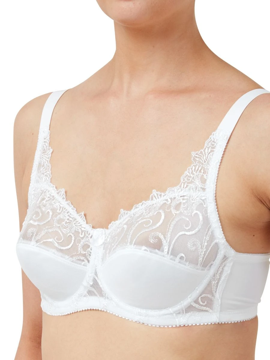 Underwired Mesh Bra - White 2 Underwired Mesh Bra - White - Image 2