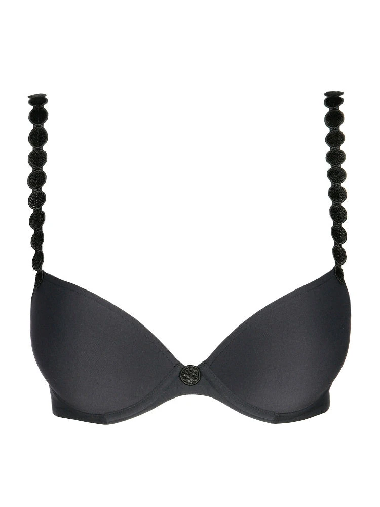 MARIE JO Tom Padded Plunge Bra - Charcoal 4 MARIE JO Tom Padded Plunge Bra - Charcoal - Image 4