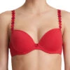 MARIE JO Tom Padded Plunge Bra - Scarlet