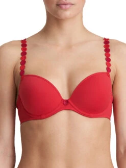 MARIE JO Tom Padded Plunge Bra - Scarlet