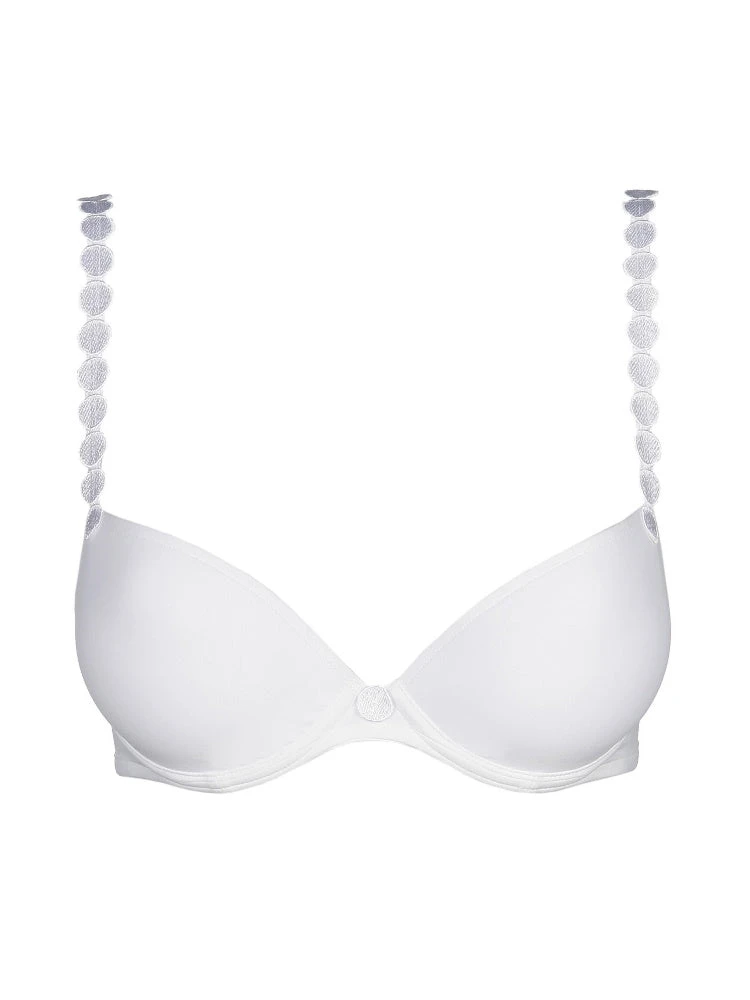 MARIE JO Tom Padded Plunge Bra - White 4 MARIE JO Tom Padded Plunge Bra - White - Image 4