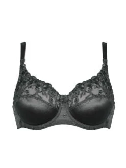Naturana Full Cup Underwired Bra - Black -Boosted Bras Sales Store naturana full cup satin lace bra 87543 400 black p