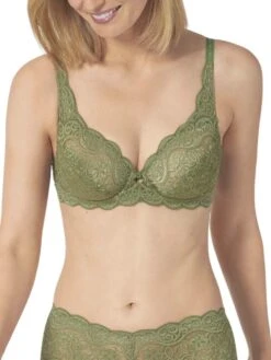 Triumph Amourette 300W High Apex Bra - Sage Green