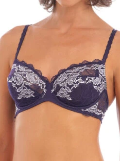 Wacoal Lace Perfection Average Wire Bra - Evening Blue